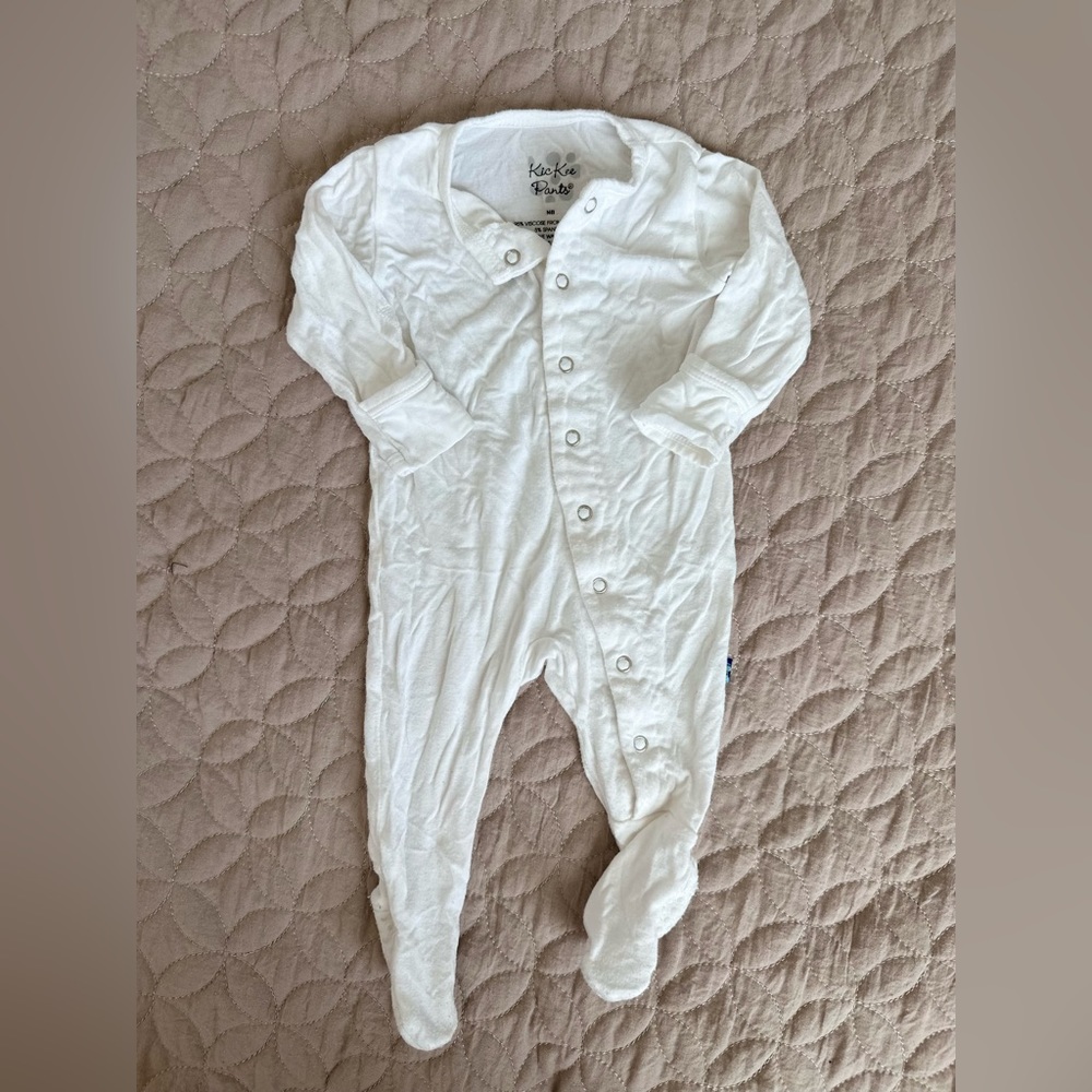 Kickee Pants button sleeper newborn